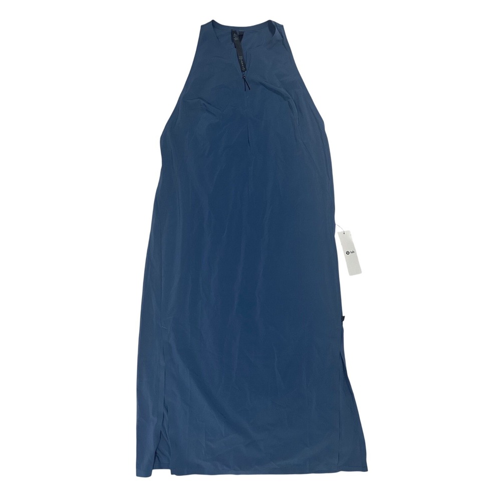 Lululemon Lab Lahar Dress Women's Size L Sleeveless Full Length Blue NWT